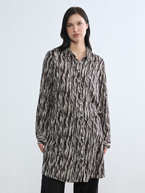 LCW Grace Desenli Kadın Gömlek Tunik - S6JO34Z8-LQY