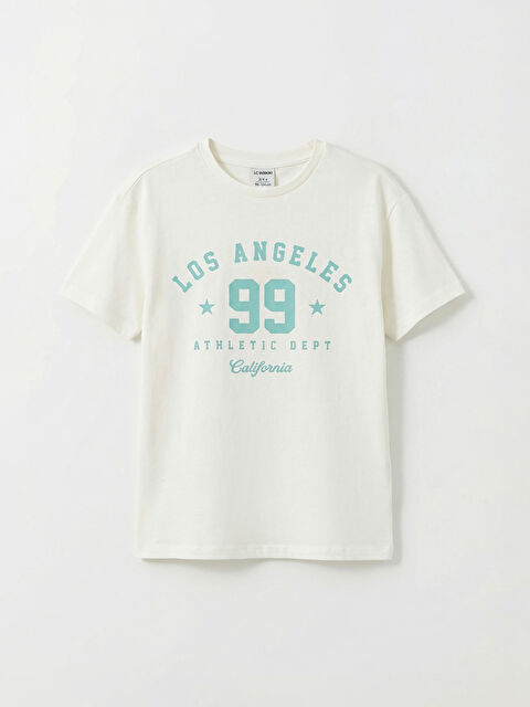 LCW Kids Los Angeles Printed Girls' T-Shirt - S6JO63Z4-FEU