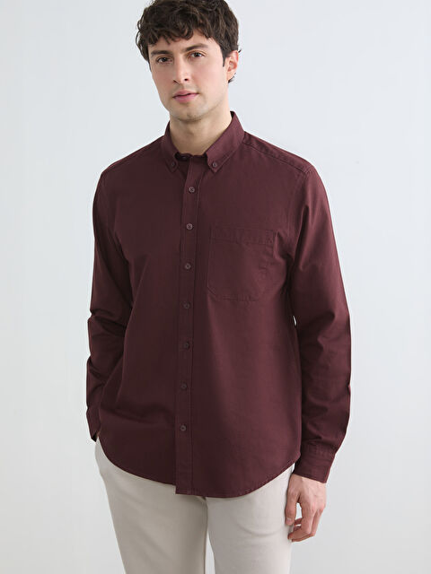 LCWAIKIKI Classic Regular Fit Gabardin Erkek Gömlek - S6JO80Z8-ZQ4