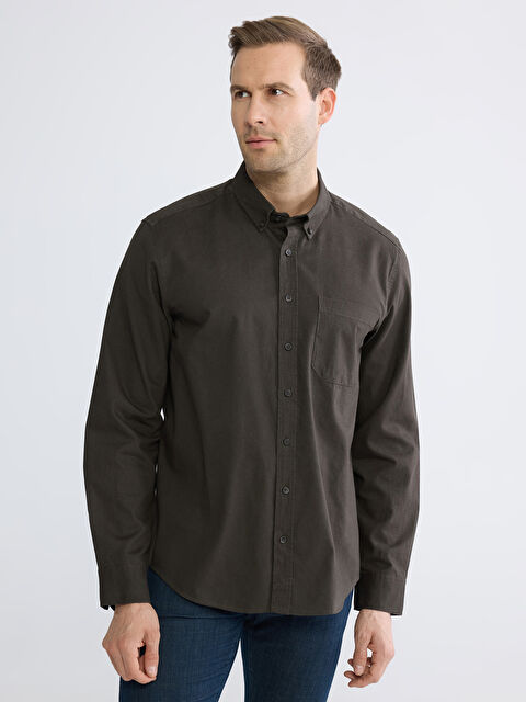 LCWAIKIKI Classic Regular Fit Gabardin Erkek Gömlek - S6JO80Z8-ZQD