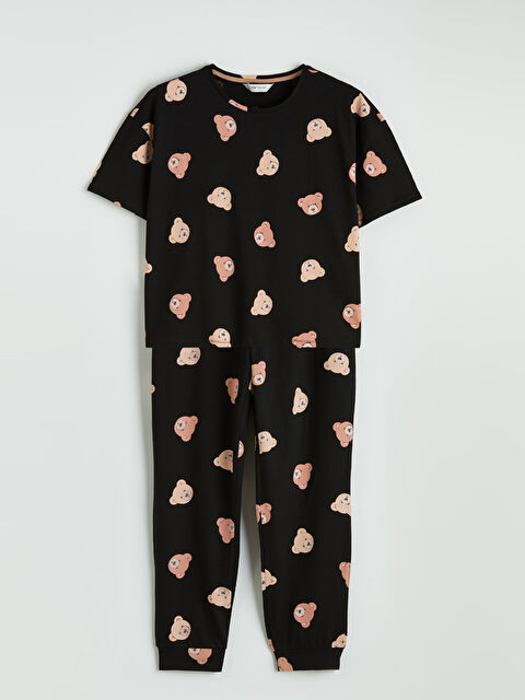 LCW Young Ayı Teddy Baskılı Kadın Pijama Takım - S6JO84Z8-LQJ