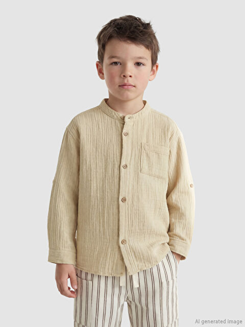 LCW Kids Hakim Yaka Erkek Çocuk Gömlek - S6JP12Z1-FHW
