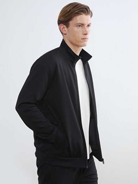 SOUTHBLUE Dik Yaka Erkek Fermuarlı Sweatshirt - S6JP15Z8-CVL