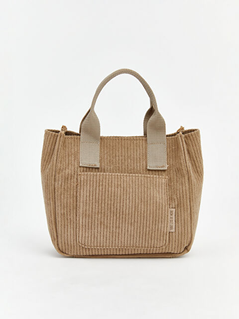 LCW ACCESSORIES Fitilli Kadife Kumaş Çıkarılabilir Askılı  Kız Çocuk El Çantası - S6JP85Z4-ZGP