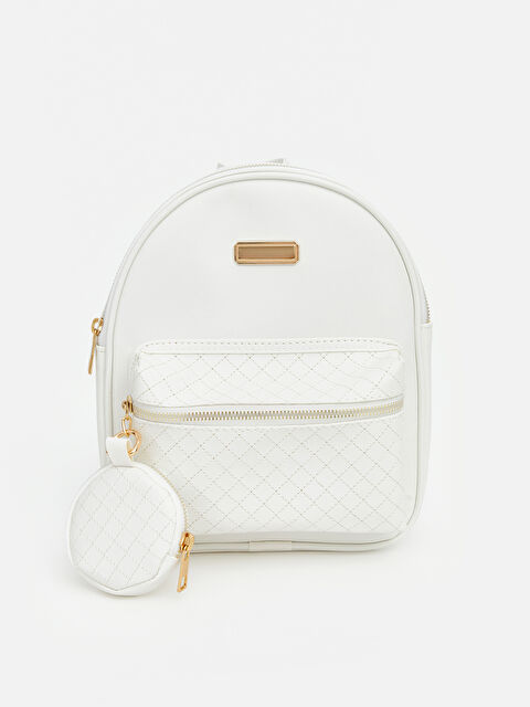 LCW ACCESSORIES Suni Deri Görünümlü Kız Çocuk Sırt Çantası - S6JP89Z4-J5E