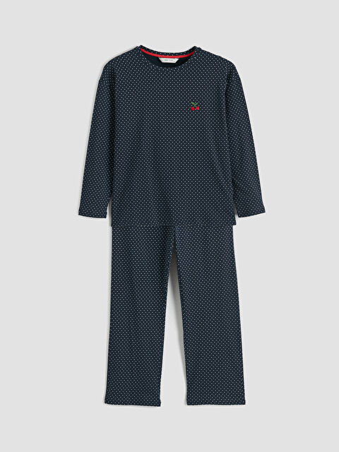 LCW Young Bisiklet Yaka Puantiyeli Kadın Pijama Takım - S6JQ05Z8-LSJ