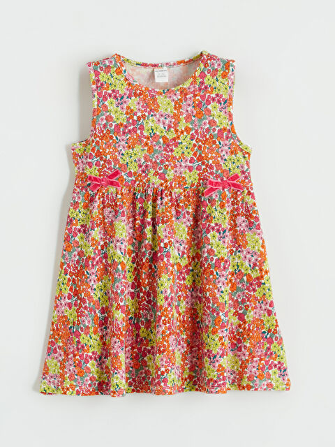 LCW Kids Crew Neck Floral Girls' Dress
