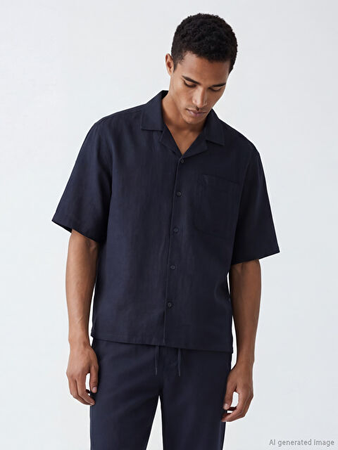 LCW Vision Regular Fit Resort Yaka Erkek Gömlek - S6JQ17Z8-RFH