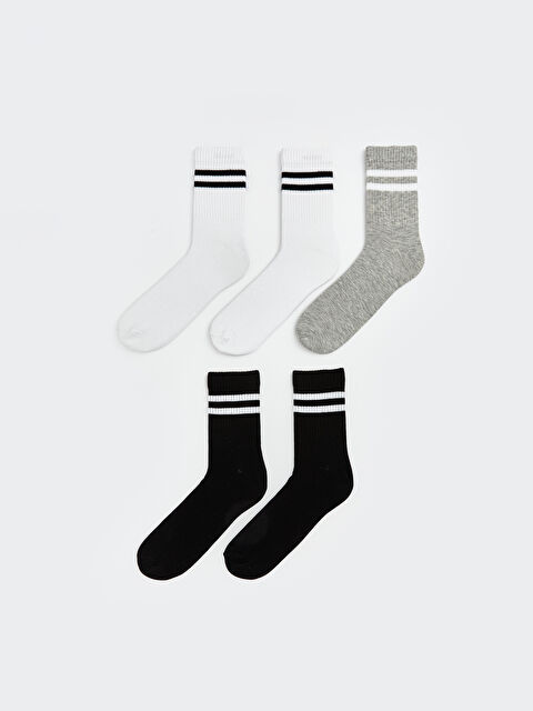 LCW ACCESSORIES Çizgili Erkek Soket Çorap 5'li - S6JQ29Z8-K00