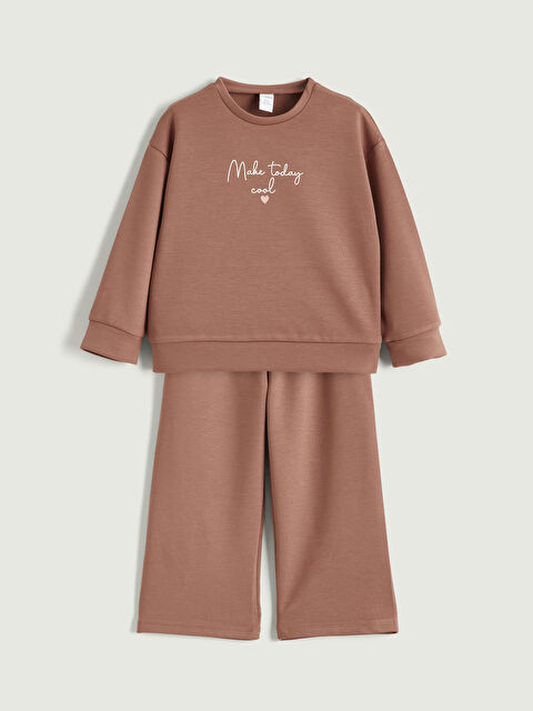 LCW Kids Kız Çocuk Sweatshirt ve Pantolon Takım - S6JQ51Z1-H31