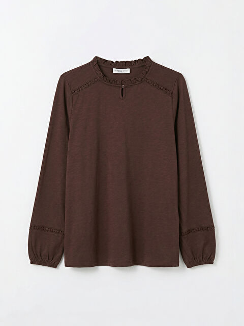 LCW Grace Bisiklet Yaka Nakışlı Bluz - S6JQ89Z8-HHJ