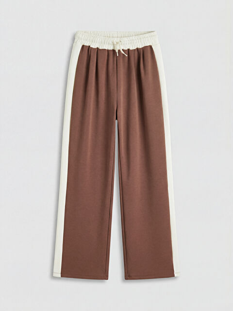 LCW Kids Şeritli Geniş Paça Kız Çocuk Eşofman Altı - S6JQ92Z4-RJ0