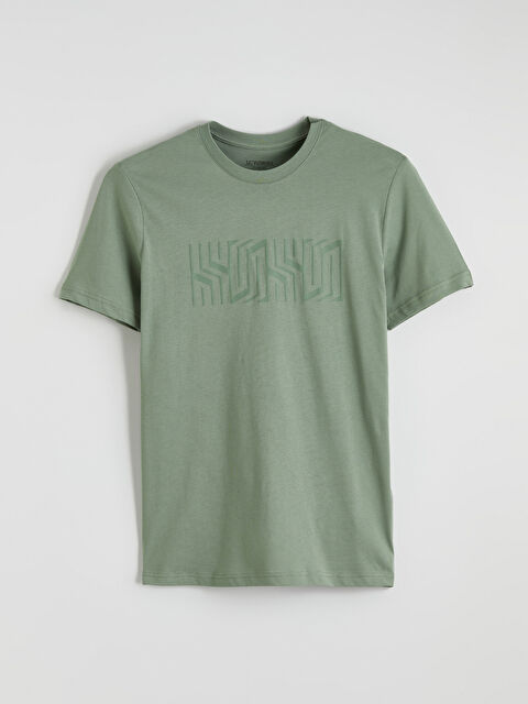 LCWAIKIKI Classic Bisiklet Yaka Baskılı Penye Erkek Tişört		
 - S6JR97Z8-GX7