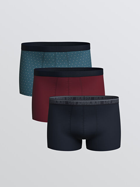 LC WAIKIKI Standart Kalıp Pamuklu Esnek Erkek Boxer 3'lü - S6JS04Z8-F9C