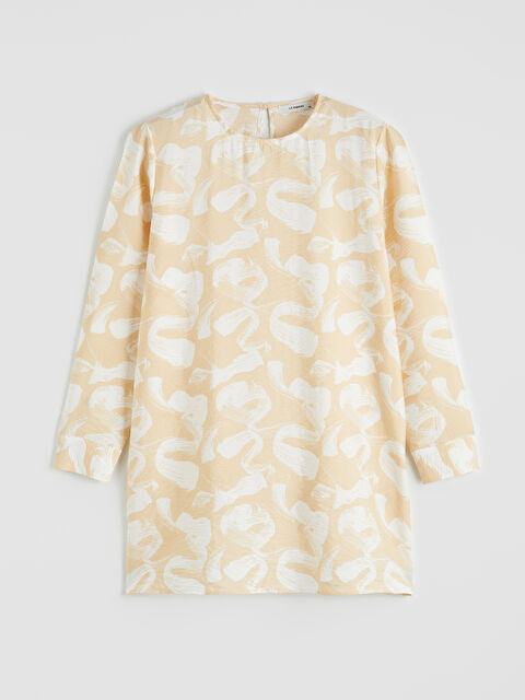 LCW ECO Bisiklet Yaka Desenli Kadın Tunik - S6JS34Z8-LQB