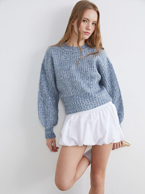 XSIDE Bisiklet Yaka Kadın Triko Kazak - S6JS51Z8-YEB