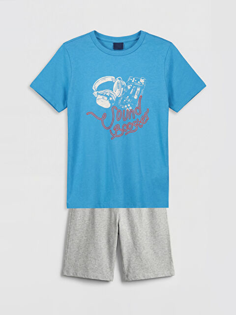 LC WAIKIKI Baskılı Erkek Çocuk Şortlu Pijama Takımı - S6JS69Z4-Z2U