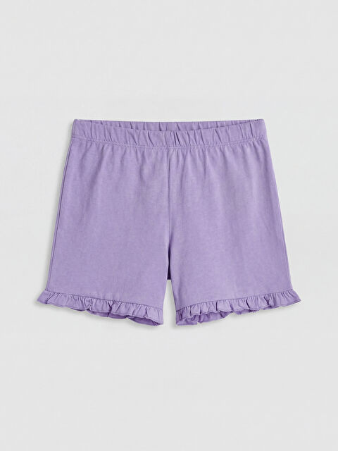 LCW ECO Beli Lastikli Fırfırlı Kız Çocuk Şort	 - S6JS72Z1-GPZ