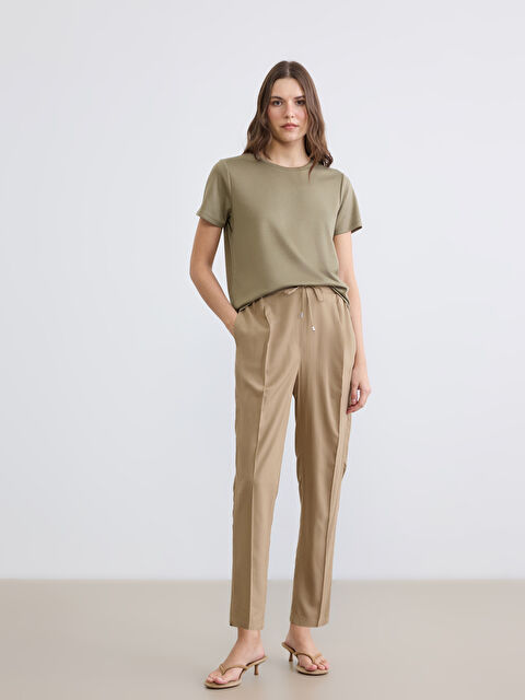 LCWAIKIKI Classic Pantaloni Dama cu Talie Elastică