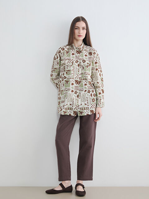 LCW Modest Beli Lastikli Kadın Pantolon - S6JT15Z8-L0E