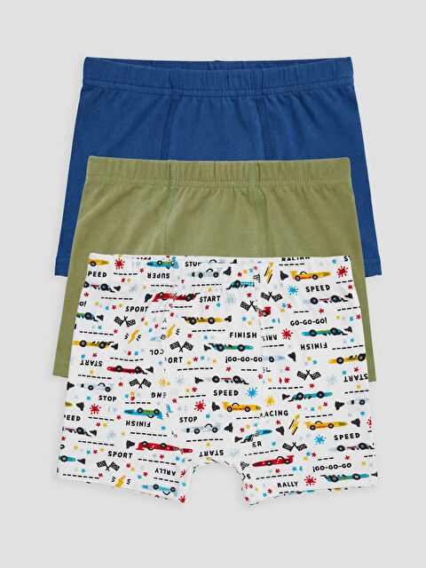 LCW ECO Baskılı Erkek Çocuk Boxer 3'lü - S6JT26Z1-F9C