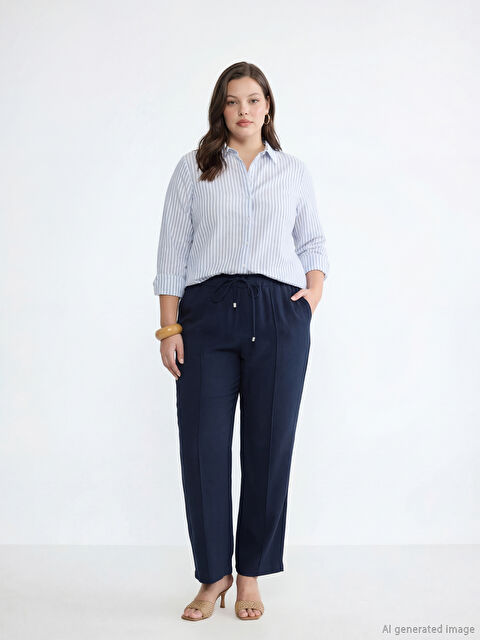 LCW EVERYDAY Beli Lastikli Kadın Pantolon