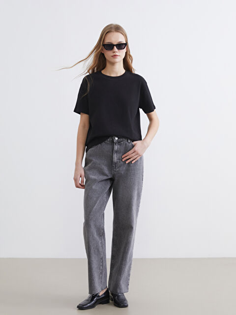 XSIDE Straight Fit Kadın Jean Pantolon - S6JT64Z8-YDU