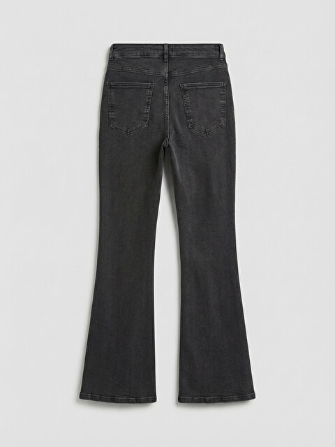 XSIDE Siyah Flare Kadın Jean Pantolon - S6JU04Z8-CVL | LCW