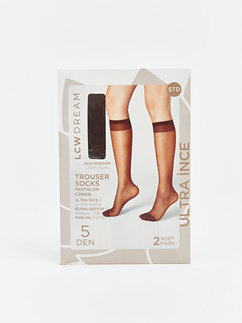 LCW DREAM 5 Denye Kadın Diz Altı Çorap 2'li - S6JU09Z8-J4B
