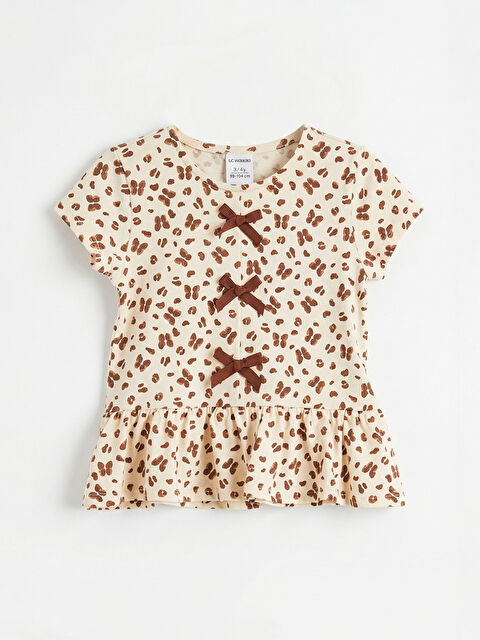 LCW Kids Fiyonklu Kız Çocuk Fırfırlı Bluz - S6JU21Z1-LRB