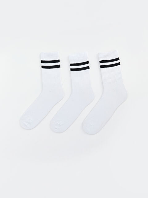 LCW ECO Çizgili Erkek Soket Çorap 3'lü - S6JU30Z8-J5E
