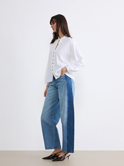 LCW Jeans Barrel Fit Kadın Jean Pantolon - S6JV07Z8-311