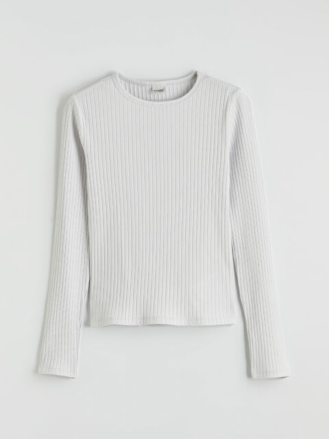 LCW Kids Қыздар сұр Футболка - S6JV56Z4-FX4