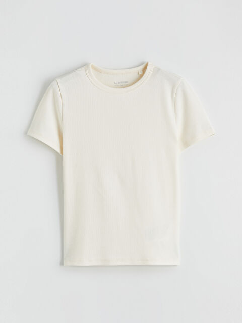 LCW Kids Қыздар сұрғыштау-қою сары Футболка - S6JV59Z4-FES