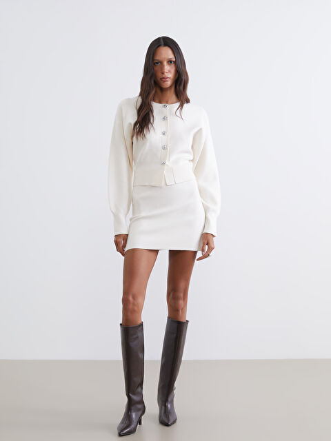 LCW Vision Woman ECRU Skirt - S6JY04Z8-FDU