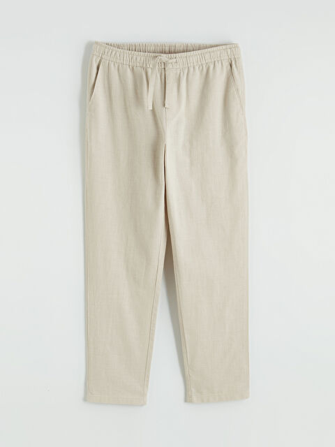 LCW Vision Keten Görünümlü Standart Fit Erkek Pantolon - S6JY54Z8-DS3