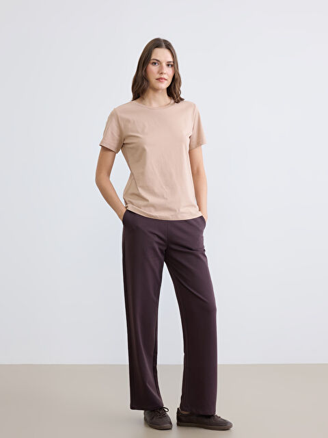 LCW ECO Beli Lastikli Geniş Paça Kadın Eşofman Altı - S6JY66Z8-JR3