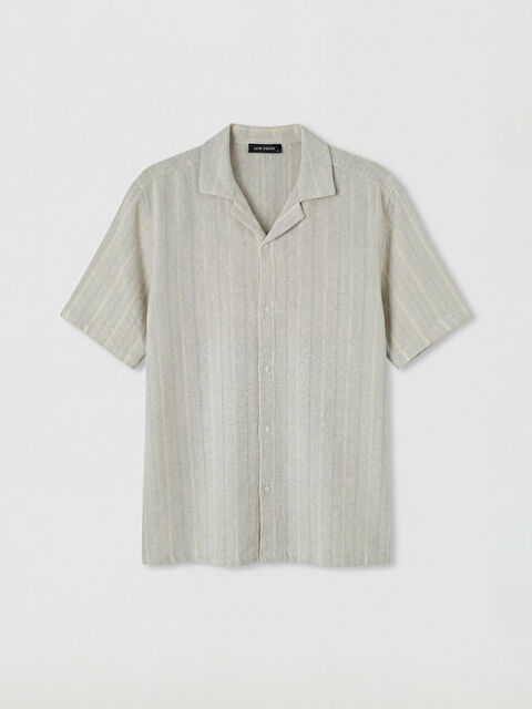 LCW Vision Regular Fit Çizgili Erkek Dokulu Gömlek