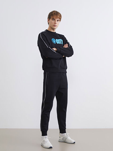 XSIDE ACTIVE Slim Fit Manchester City Baskılı Erkek Jogger Eşofman Altı - S6K087Z8-CVL