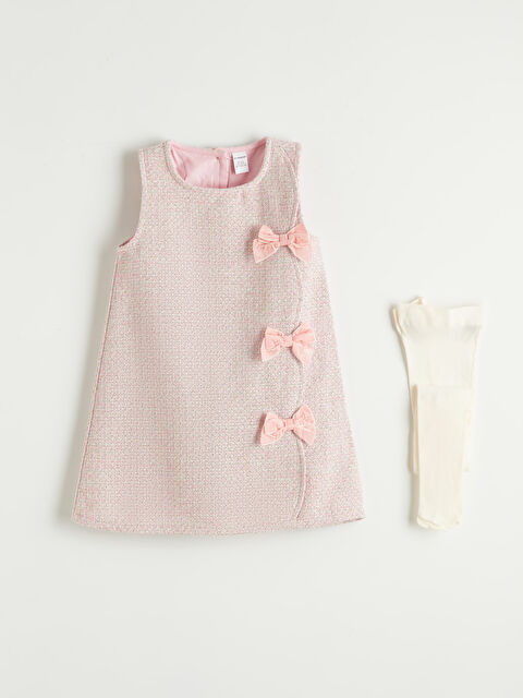 LCW Kids Kız Çocuk Tüvit Elbise ve Külotlu Çorap - S6K121Z1-LNQ