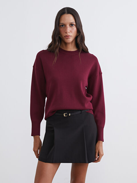 LCW Vision Woman BORDEAUX Sweater - S6K149Z8-CWK