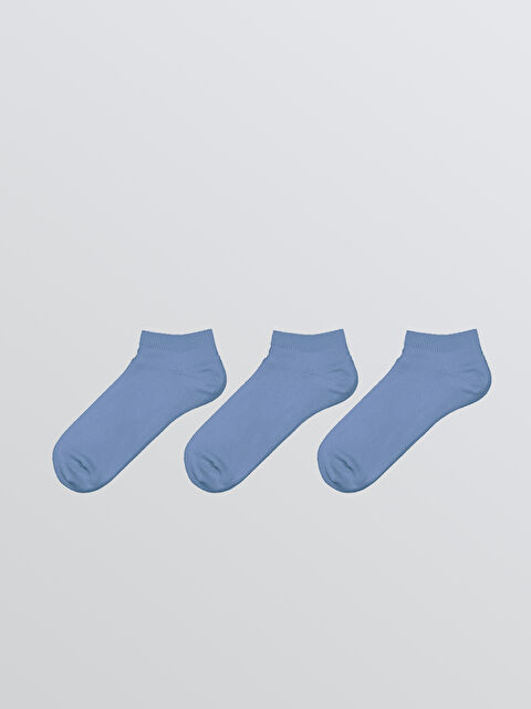 LCW ECO Kadın Düz Patik Çorap 3'lü - S6K164Z8-M0T