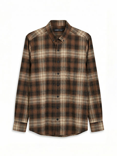 LCWAIKIKI Classic Regular Fit Ekose Erkek Gömlek - S6K179Z8-LLL