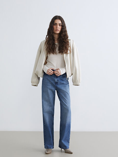 LCW Jeans Straight Fit Kadın Jean Pantolon - S6K183Z8-507