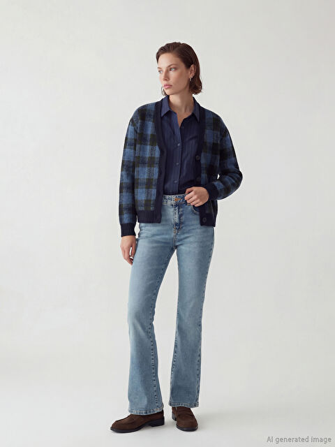 LCW Jeans Flare Kadın Jean Pantolon	 - S6K184Z8-311