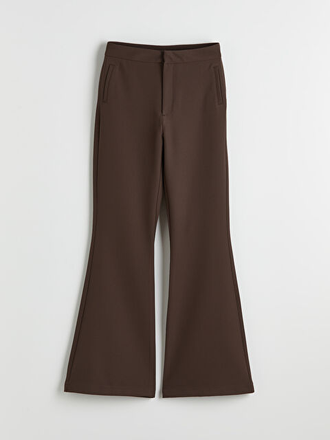 LCW Modest Beli Lastikli İspanyol Paça Kadın Pantolon - S6K211Z8-DJ7