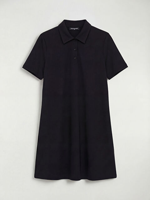 LCW Comfort Gömlek Yaka Mini Elbise - S6K235Z8-CVL