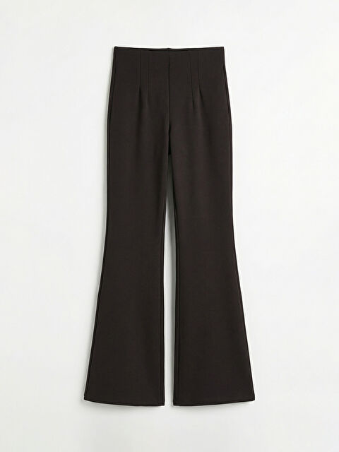 LCW Modest Dar Fit İspanyol Paça Kadın Pileli Pantolon - S6K257Z8-HCQ