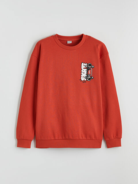 LCW Kids Baskılı Erkek Çocuk Kalın Sweatshirt - S6K270Z4-1AW