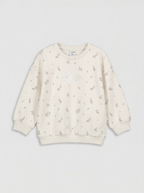 LCW Kids  Kız Çocuk Baskılı Sweatshirt - S6K304Z1-LRA